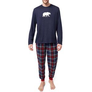 Dearfoams Family Cozy Bear Men's Set  15829